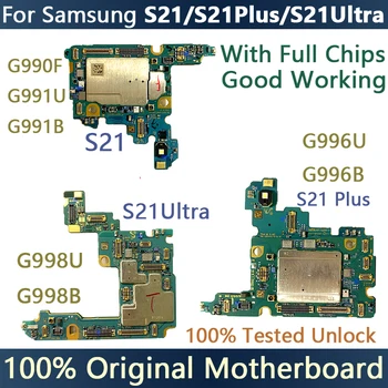 Оригинальная Разблокированная Материнская Плата для Samsung Galaxy S21 G991U G991B G990F S21 Ultra G998U G998B S21 Plus 5G G996B G996U Логическая Плата