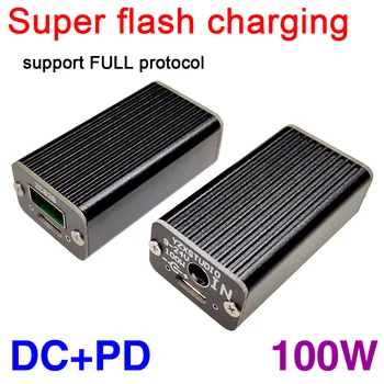 Оригинальный адаптер быстрой зарядки ZC828 Super Flash для автомобильной зарядки Artifact PD DC to VOOC QC4 PD3 Full protocol F notebook DC PD POWER