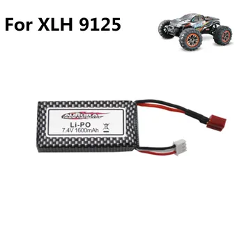 Оригинальный аккумулятор для 9125 запасных частей для радиоуправляемого автомобиля с дистанционным управлением 7,4 В 1600 мАч Lipo аккумулятор XLH 9125 от 1 шт. до 10 шт.