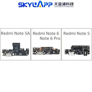 Плата Зарядной Док-станции Плоский Кабель Для Xiaomi Redmi Note 5 5A 6 6Pro Pro Note5 Note5A Note6 Note6pro USB-Разъем Гибкая Лента