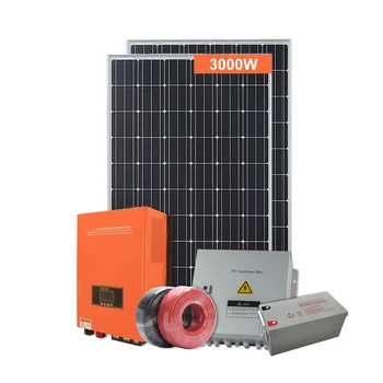 Полный комплект Солнечной энергетической системы 3000 Вт Солнечной системы 3 кВт Солнечной энергетической системы для дома