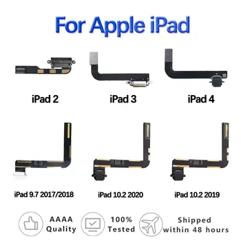 Порт зарядки для Apple iPad 2/3/4/9.7 5/6-го 10.2 7-го/8-го поколения USB-док-станция Для зарядки Разъем Платы Зарядки Гибкий кабель