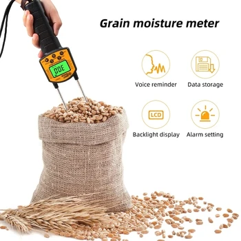 Профессиональный цифровой измеритель влажности зерна кукурузы Пшеницы риса фасоли Арахиса Тестер влажности зерна AR991