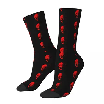Ретро клоун Жуткие кроваво-красные мужские носки Ужасающие фильмы ужасов Унисекс Новинка С рисунком Happy Crew В подарок