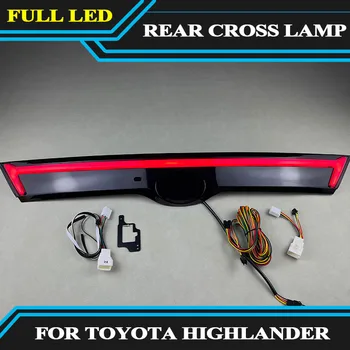Светодиодный сквозной фонарь для грузовика Toyota Highlander 2015-2021, новая модификация, задний фонарь, задний фонарь, светодиодные задние фонари