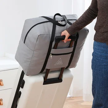 Складная дорожная сумка, вместительная сумка для ручной клади, сумка для хранения одежды, хлопчатобумажное одеяло, пылезащитная сумка, сумка для сортировки всякой всячины