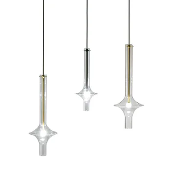 Современный стеклянный дизайн, Простые Креативные Подвесные светодиодные светильники для дома, спальни, металлическая Подвесная лампа в скандинавском стиле